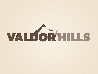 Valdor Hills - Zoo logo animal animals logo zoo