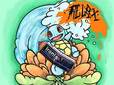 Relax graffiti pokemon sticker