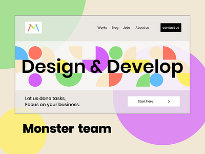 team Landing page