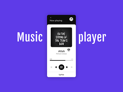 Music player app