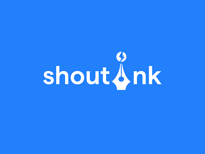 Shoutink branding creative design graphic design inklogo logo pen seo shout shoutink ui