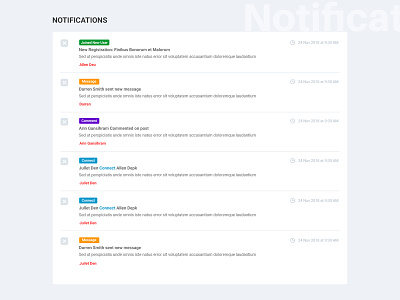 Notifications alerts dashboard dashboard notification design fashion messages notification page design notifications ui ux