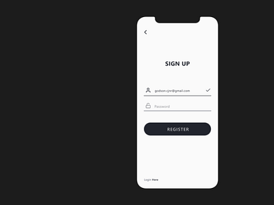 Sign up Screen