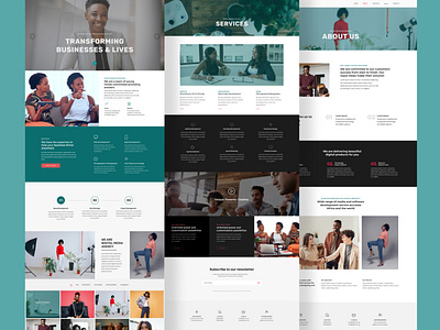 Landing Page branding design landing page landing page design mockup ui website