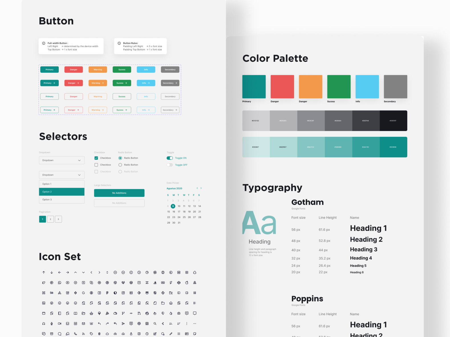 Style Guide by Godson Chibuikem Jnr on Dribbble