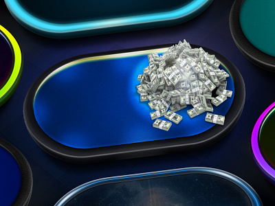 Poker tables design blue design game online poker portfolio real money tables ui ux