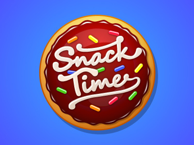Game logo candy cookie game logo snack time