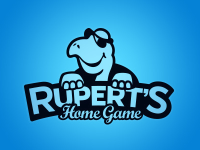 Rupert's home game blue game poker turtle