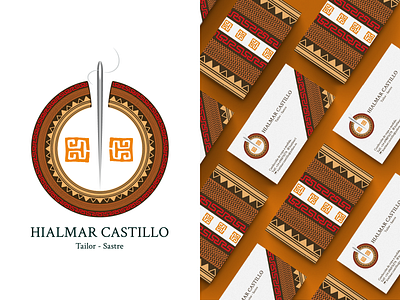 Hialmar Castillo / Tailor - Sastre art brand design branding business card design grapic design icon identity illustration illustrator logo