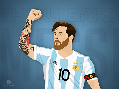 Lionel Messi - Digital Art