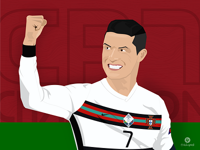 Cristiano Ronaldo - Digital Art design illustration