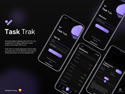 Task Trak - iOS app concept app design design graphic design ios design logo sketch ui