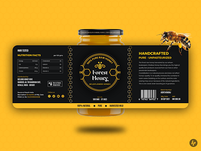 Forest Honey Label Design