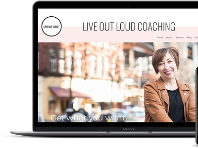 Live Out Loud Career Coaching Web Design