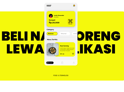 Pesan Nasi Goreng Dengan Mobile App branding figmadesign ui ui design