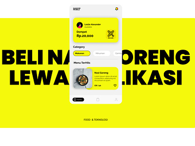 Pesan Nasi Goreng Dengan Mobile App branding figmadesign ui ui design