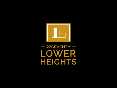 27 Seventy Lower Heights apartment black business gold logo luxury professional real estate