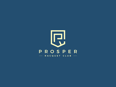 PROSPER RACQUET CLUB adobe adobe illustrator cc blue branding club design graphic design logo professional ui vector