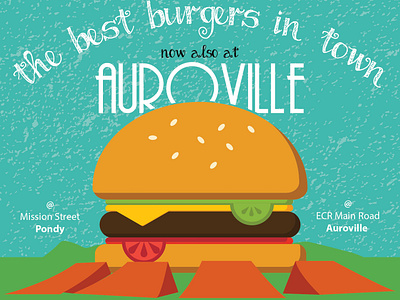 Paper Ad & Banner auroville banner banner design burger