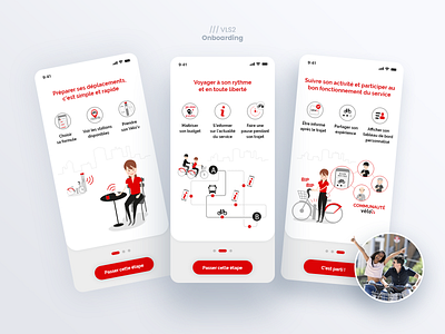 Self-Service bicycle mobile application bicycle bikes illustration mobile app onboarding ui