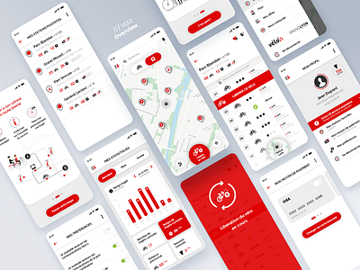 Self-Service bicycle mobile application app bicycle bikes design mobile mobile app overview ui ux ui