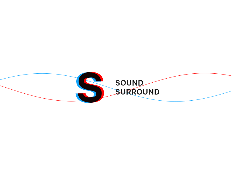 Sound Surround - Analog Synthesizer Shop / logo concept/ analogue animation logo logotype minimal motion piano red synthesizer ui wave web