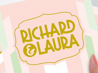 Richard & Laura Wedding Invite typography