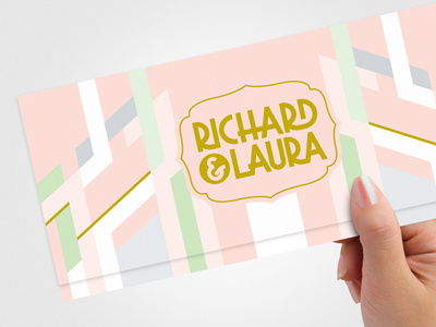 Richard & Laura Wedding Invite typography