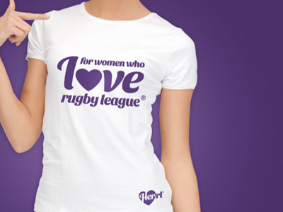 Her Rugby League typography