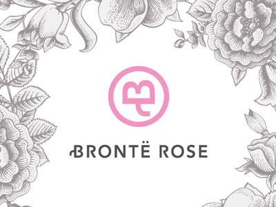 Bronte Rose logo design typography