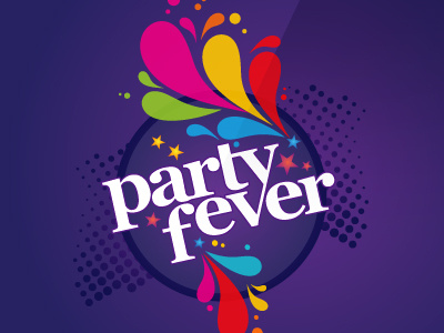 Party Fever Branding branding typography