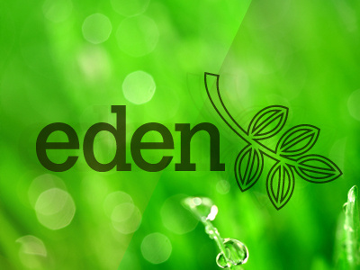 Eden Gardening branding illustration logo