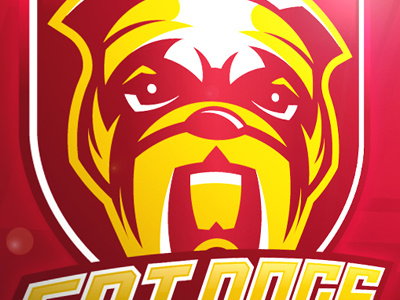 Fat Dogs illustration logo