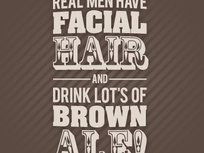 Brown Ale typography