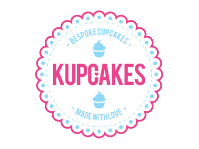 Kupcakes branding illustration logo