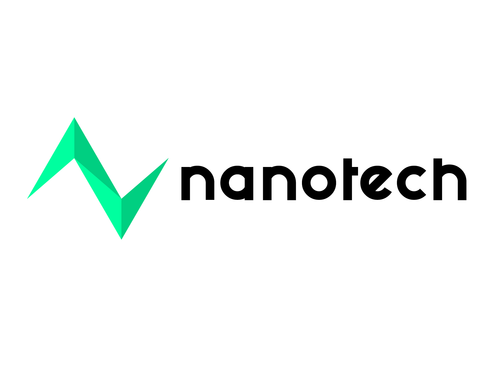 Nanotech logo white by kenniz_design on Dribbble