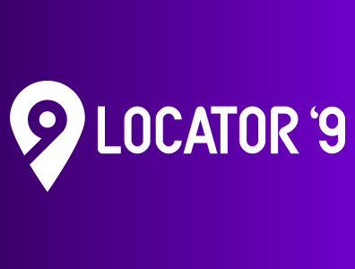 Locator'9 logo design logo