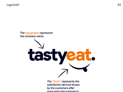 Tastyeat Logo Brief branding design graphic design logo logodesign vector