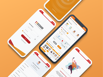 DOOR HRMIS Mobile app UI design