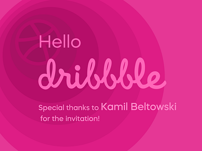 Hello Dribbble! dribbble invitation dribbble invite invite