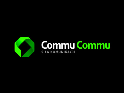 Commu Commu communication corporate dialog facebook green identity rebranding