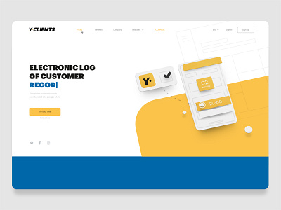 Yclient - Web style concept