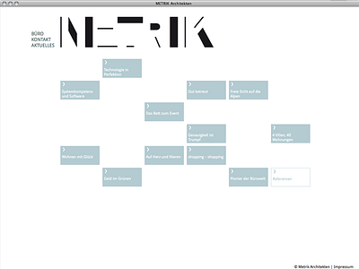 Website for Metrik Architekten