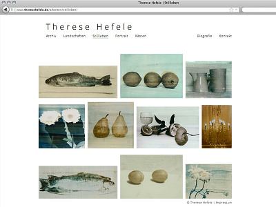 Website for Therese Hefele