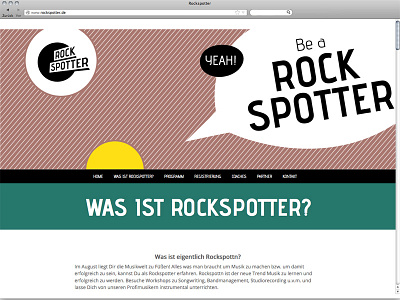 Rockspotter Home programming web design