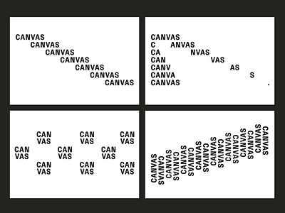 CANVAS | Typo treatments