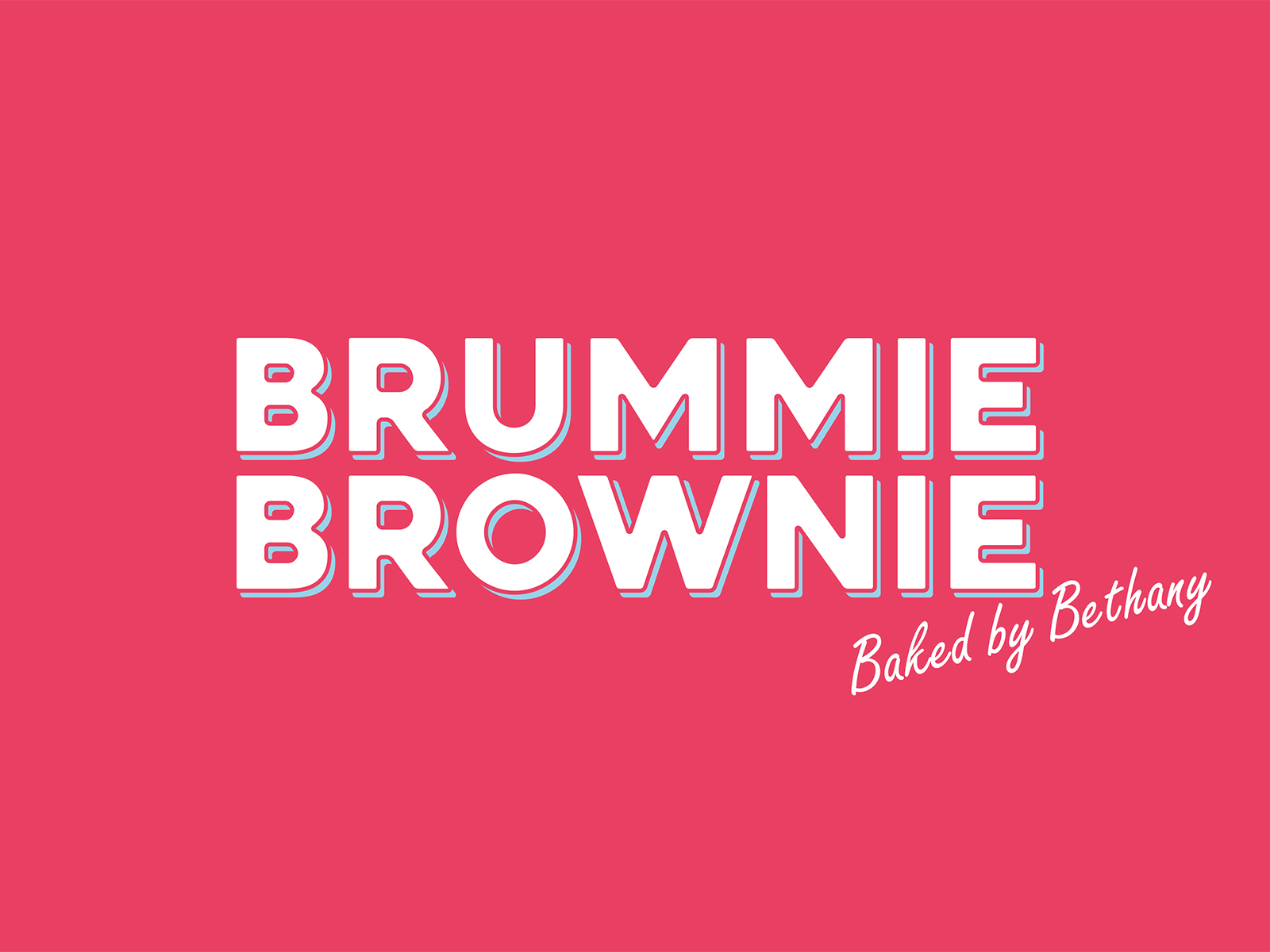 Brummie Brownie birmingham brownie brummie identity logo logotype typogaphy