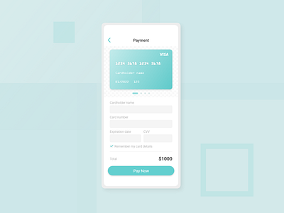 Daily UI #002 : Credit card checkout