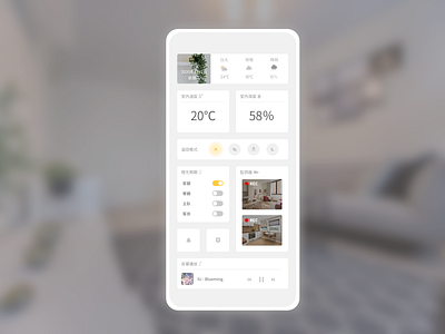 Daily UI #021 : Home Monitoring Dashboard