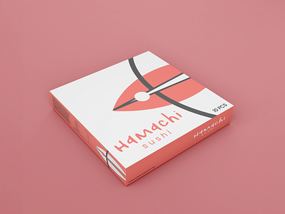 Hamachi sushi logo design branding design graphic graphicdesign identity illustration logodesign logotype packaging type typography